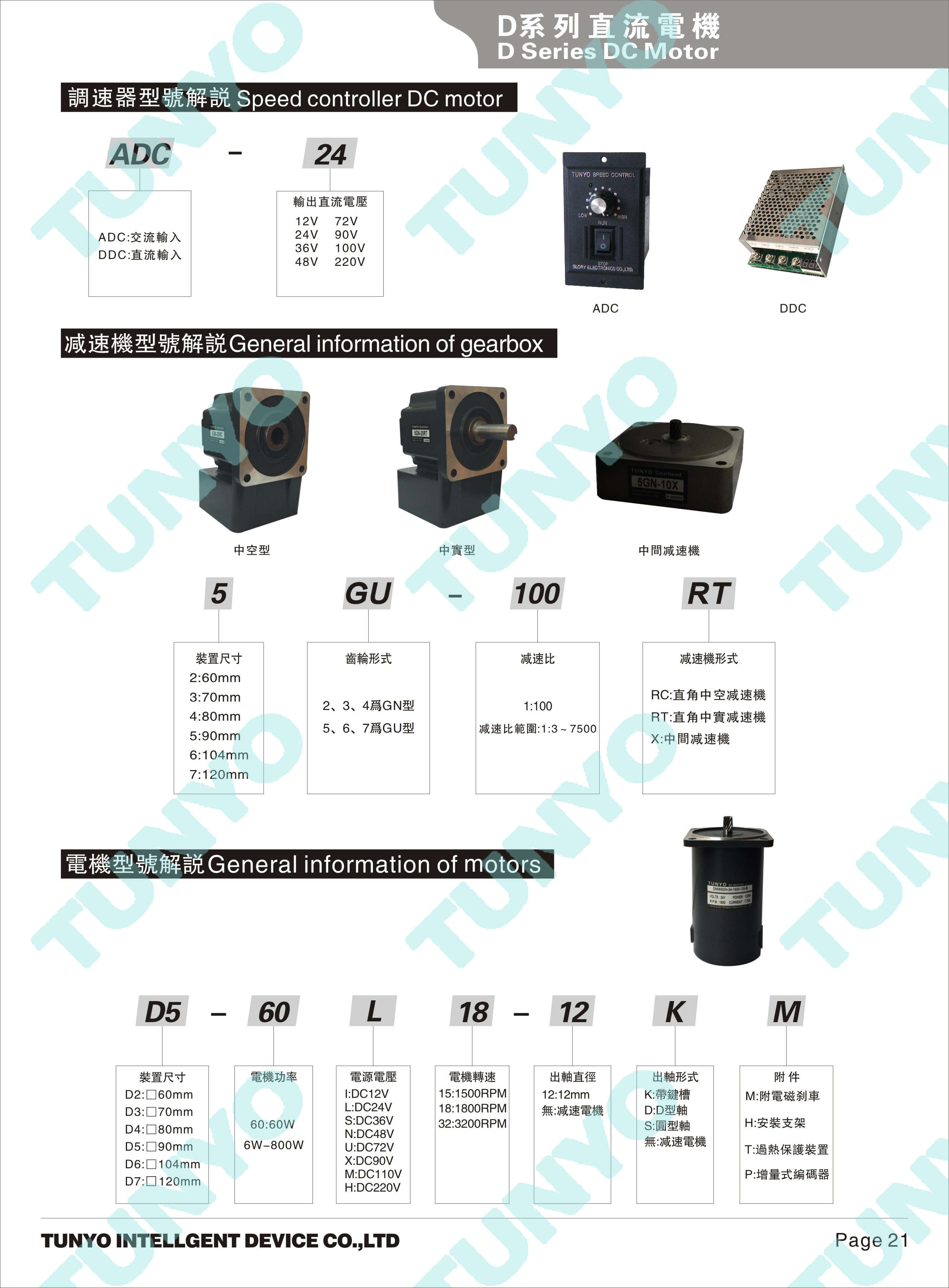 DM10(150-200-250-300W)直流减速电机
